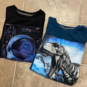 Kids' Space and Dinosaur Themed Shirts